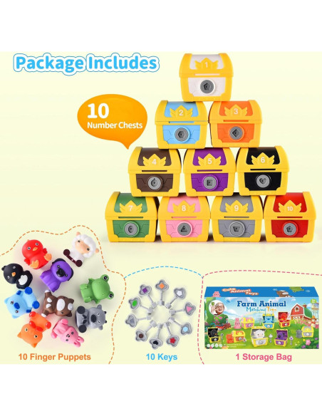 Juguete Montessori ASAGO Caja de Tesoro 30pcs para Niños