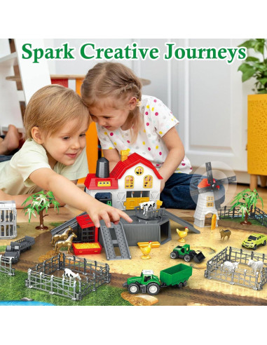 Juego de Juguetes de Granja Frontoytall - 49 Piezas Educativas