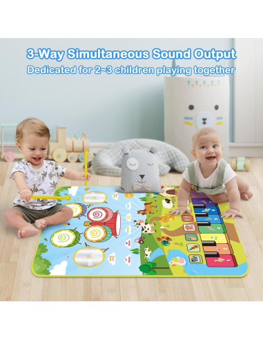 Alfombrilla Musical Foki 90x70 cm para Niños 1-5 Años