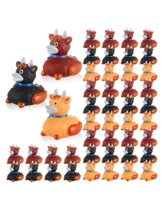 DEEKIN 50 Patitos de Goma Vaca de Tierras Altas 5 cm