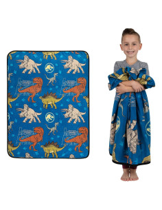 Manta Infantil Franco Jurassic World 116x152 cm Suave