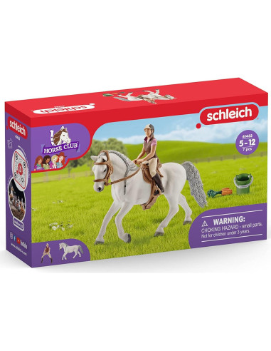 Juego de Caballos Schleich 7 Piezas con Jinete y Yegua