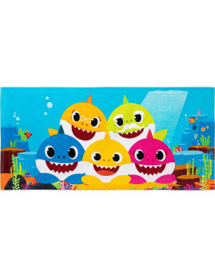 Toalla de Playa Franco Kids Baby Shark 147x71 cm Algodón 2