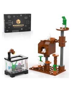 Conjunto de Construcción Nubee Árbol para Gatos y Acuario