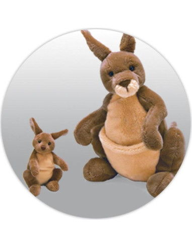 GUND Canguro con Joey Extraíble 25,4 cm Peluche