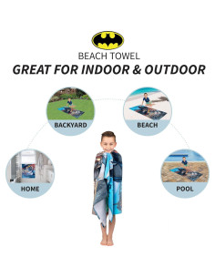 Toalla de playa Batman Franco Kids 71x147 cm 100% Algodón 2