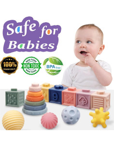 Juguetes Montessori IFLOVE 3 en 1 para Bebés 0.91 kg 2