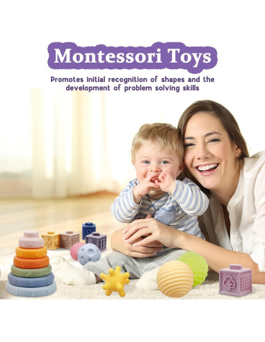 Juguetes Montessori IFLOVE 3 en 1 para Bebés 0.91 kg