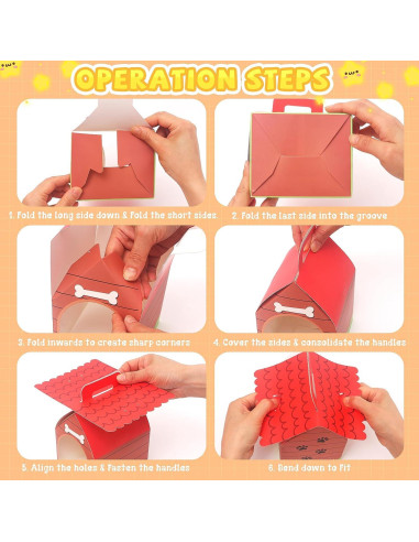 Juego de 12 Mini Perros de Peluche HAPGFS con Casa