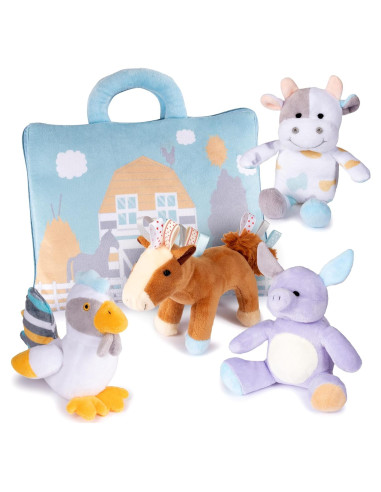 Juguetes de Desarrollo Animales de Granja Plush Creations 0+