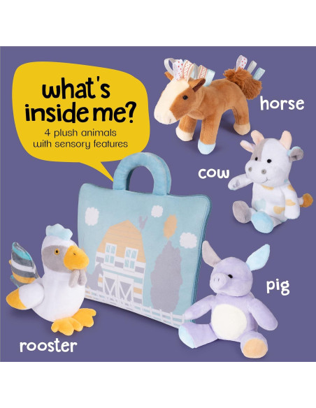 Juguetes de Desarrollo Animales de Granja Plush Creations 0+
