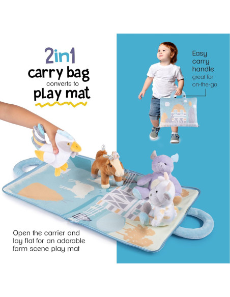 Juguetes de Desarrollo Animales de Granja Plush Creations 0+