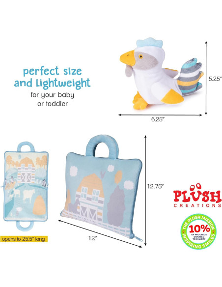 Juguetes de Desarrollo Animales de Granja Plush Creations 0+