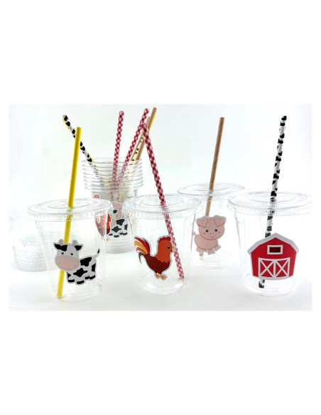 Vasos de Fiesta de Granja Stesha Party Set de 12 Vasos de Fiesta de Granja Stesha Party Set de 12