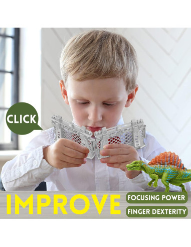 Cerca de Dinosaurios Oriate 12 Piezas Juguete Educativo