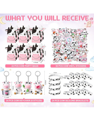 86 Piezas Fiesta de Vaca - Suministros para Cumpleaños