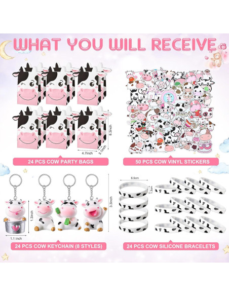 86 Piezas Fiesta de Vaca - Suministros para Cumpleaños