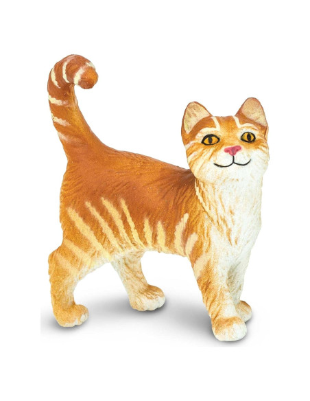 Figura Gato Atigrado Safari Ltd. 5 cm Juguete Educativo