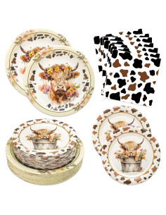 Kit de Fiesta de Vaca Osonm 180 Piezas para 60 Personas
