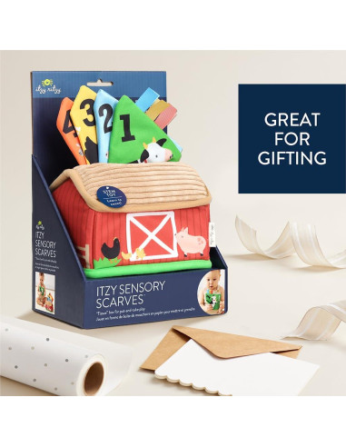 Pañuelos Sensoriales Itzy Ritzy Granja - 4 Piezas Educativas