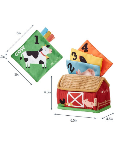 Pañuelos Sensoriales Itzy Ritzy Granja - 4 Piezas Educativas