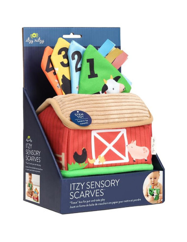Pañuelos Sensoriales Itzy Ritzy Granja - 4 Piezas Educativas