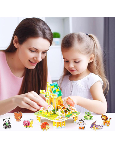 Rompecabezas 3D FOIMAS para Niños - 31 Animales Educativos