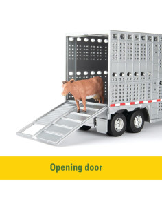 Camión de Juguete Freightliner 122SD con Remolque de Ganado 2