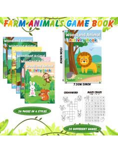 36 Mini Libros de Actividades Sinmoe para Niños 10x7.5cm 2