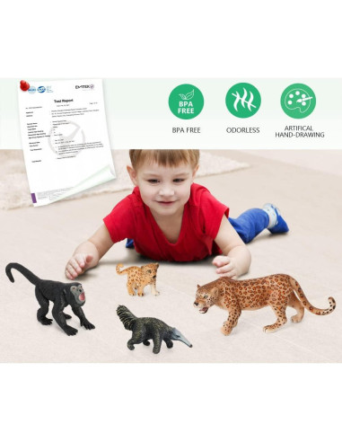 Set de 9 Figuras de Animales de la Selva Volnau - Educativas