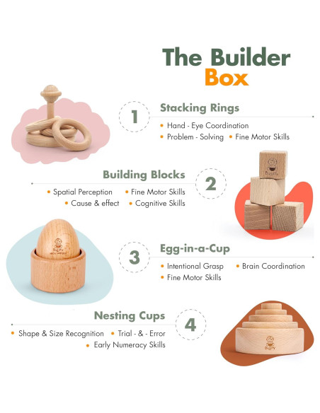 Juego Montessori Bujjify 9-10 Meses Juguetes Educativos