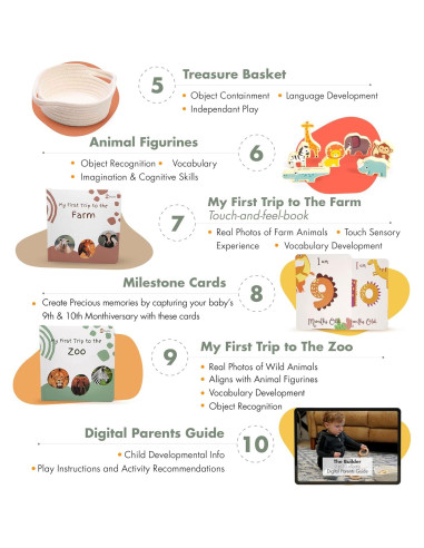 Juego Montessori Bujjify 9-10 Meses Juguetes Educativos