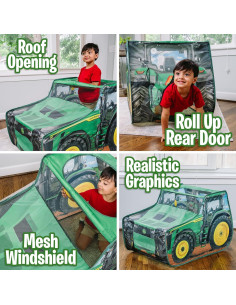 Carpa Pop Up John Deere - Casa de Juego para Niños 2
