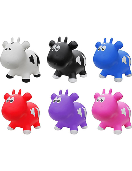 Vaca Inflable Farm Hoppers para Niños 45 kg con Bomba