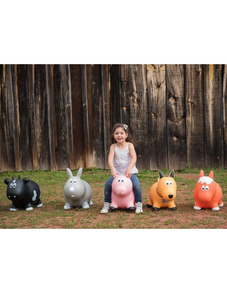 Vaca Inflable Farm Hoppers para Niños 45 kg con Bomba
