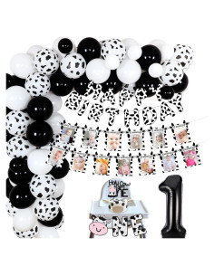 Kit de Decoración Cumpleaños Vaca Holy Cow I am ONE