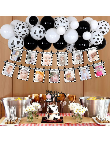 Kit de Decoración Cumpleaños Vaca Holy Cow I am ONE