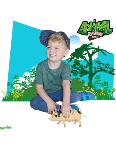 Figura de Cerdo Realista Deluxebase 20x7x17cm Juguete