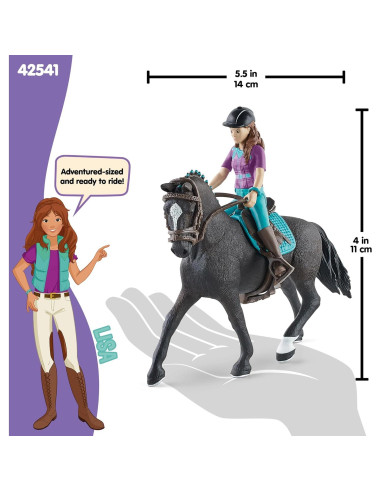 Set de Juego Schleich Horse Club Lisa y Storm 10 Piezas
