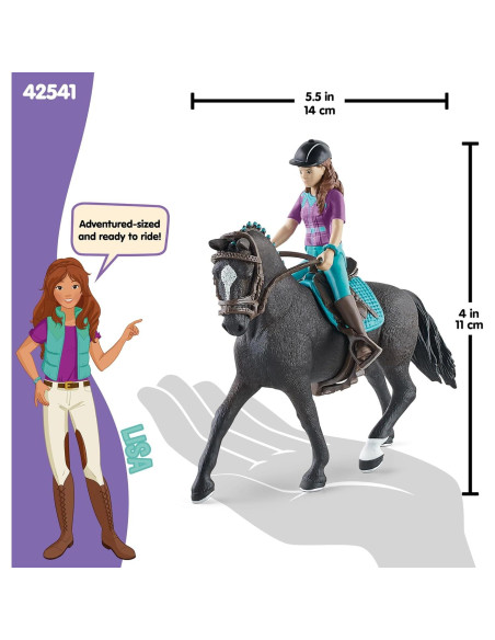 Set de Juego Schleich Horse Club Lisa y Storm 10 Piezas
