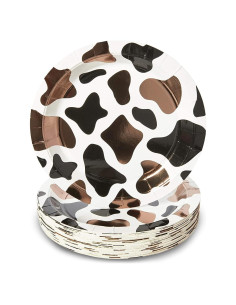 Pack 48 Platos Papel Vaca Blue Panda 22.86 cm Desechables
