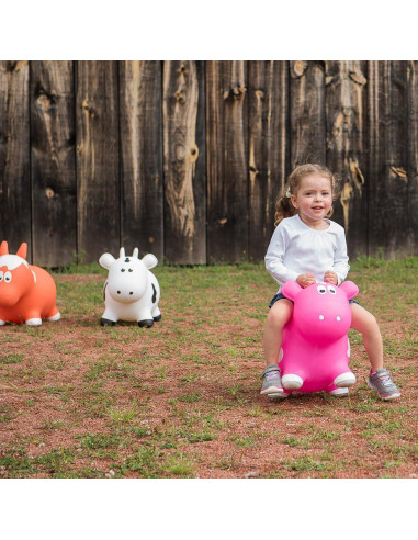 Vaca Inflable Farm Hoppers para Niños 1.36 kg con Bomba