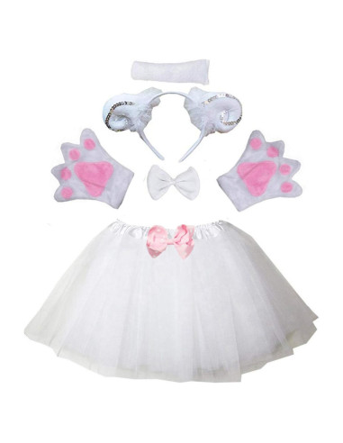 Disfraz Infantil Oveja Kirei Sui Tutu Diadema Cola Patas