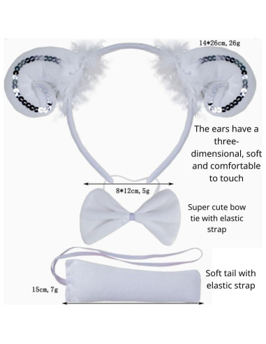 Disfraz Infantil Oveja Kirei Sui Tutu Diadema Cola Patas