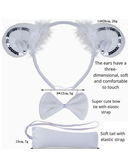 Disfraz Infantil Oveja Kirei Sui Tutu Diadema Cola Patas