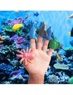 Títeres de Dedos Marinos Fun Express Set 12 Piezas 2