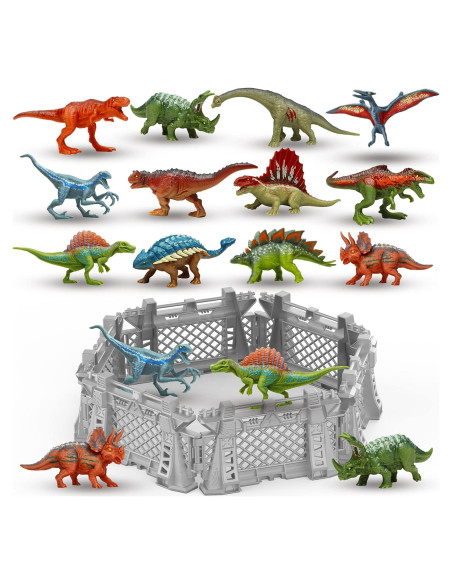 Conjunto de Dinosaurios Mini Oriate 12 Piezas 10 cm