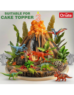 Conjunto de Dinosaurios Mini Oriate 12 Piezas 10 cm 2