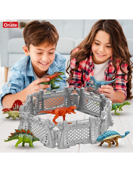 Conjunto de Dinosaurios Mini Oriate 12 Piezas 10 cm