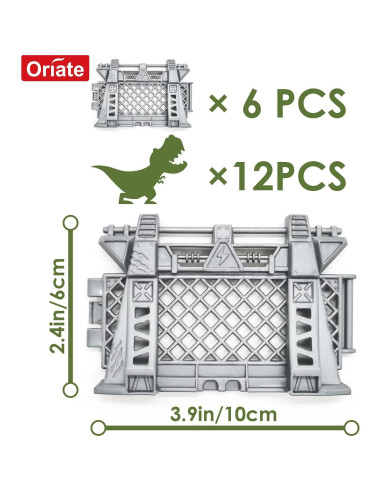 Conjunto de Dinosaurios Mini Oriate 12 Piezas 10 cm